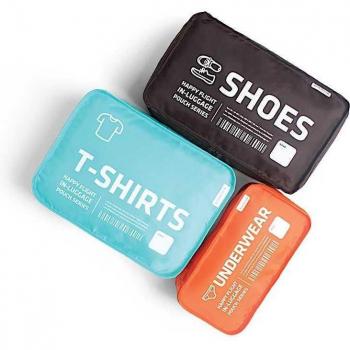 Alife Design Cube A Travel Pouch Set (3 Pieces) - Multicolor