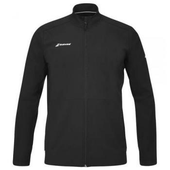Chaqueta Babolat Play Negro para hombre, diseñada para pádel, con tecnología de monitoreo de rendimiento, tejido ligero y transpirable, ajuste cómodo y moderno