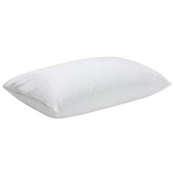 Funda de Almohada de Rizo Impermeable 90x40cm con Aloe Vera - Pack 2, Transpirable y Cremallera Lateral