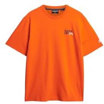 Camiseta Superdry Sportswear Logo suelta manga corta naranja - M