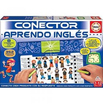 Educa - Conector Aprendo Inglés, Juego educativo para niños a partir de 7 años donde aprenderán lo fundamental del inglés: vocabulario, verbo, las primeras fases, Con más de 350 preguntas