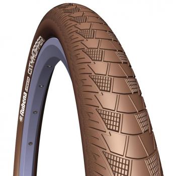 Rubena V99 CityHopper - Neúmatico para bicicleta, 26X2.00 pulgadas, color marrón