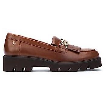 Mocasines de mujer Martinelli Hermosilla en piel con suela extraligera y plantilla extraíble, color cuero