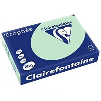 Clairefontaine Trophée - Resma de papel, 21 x 29.7 cm, color verde pastel