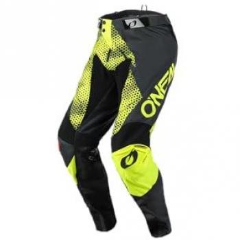 O'Neal Pantalones de Motocross Mayhem Covert Gris-Amarillo, Tejidos duraderos Denier, Gran Libertad de Movimiento, Ajuste atlético, Adultos, Talla 28/44