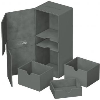Caja de Almacenamiento Ultimate Guard Twin Flip'n'Tray 266+ Xenoskin Gris