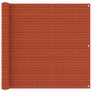 Toldo para balcón HDPE naranja 90x400 cm