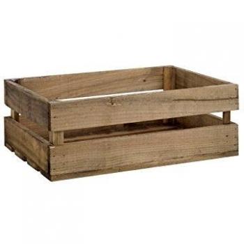 Decowood Handmade Envejecido Caja Mediana, Madera, Marrón, 49x30.5x17.5 cm