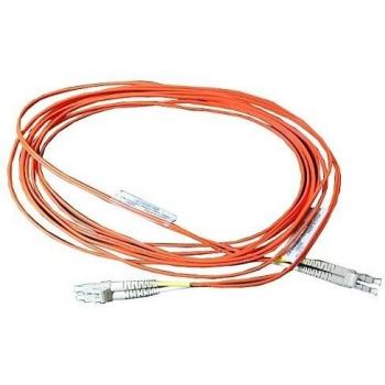 Cable de Fibra Óptica Multimodo LC-LC de 5 metros (Kit) - Naranja y Blanco