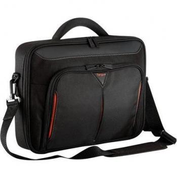 Targus Classic+ Clamshell Maletín para Portátiles de 15-15.6 Negro/Rojo