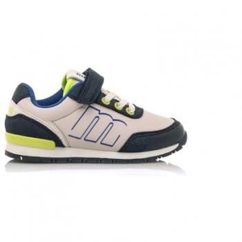 Mustang - Zapatillas deportivas de niños estilo running menta marino con cierre de cordones y puntera redonda