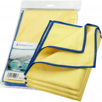 ELEXACLEAN Bayetas de Microfibra para Cristales - 3 Unidades, 60x40 cm - Limpie sólo con Agua. Paños de Microfibra