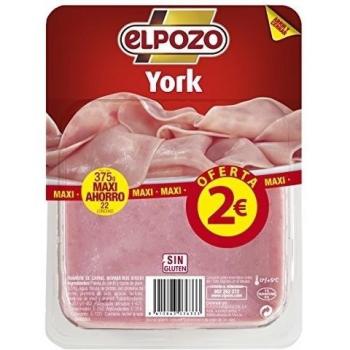 Elpozo - York Maxi, Fiambre Magro Cocido, 375 g