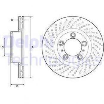 Disco de freno DELPHI BG4813C - Disco de freno, marca DELPHI, modelo BG4813C, diseño optimizado para un rendimiento superior, fabricado con materiales de alta calidad para una mayor durabilidad y