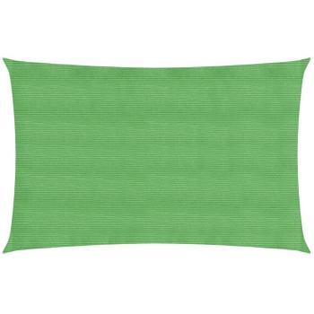 Toldo de vela HDPE verde claro 160 g/m² 2x5 m
