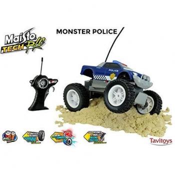 Maisto Tech-197-87162 Coche R/C Monster Pólice con Luces Y Sonidos, Multicolor