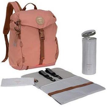 Mochila Cambiador LÄSSIG Outdoor Canela con Aislante, Impermeable y Sostenible