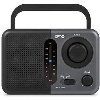 SPC Chilly Radio FM y Am Color Negro con asa de sujeción