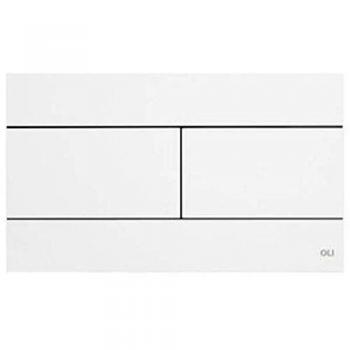 Placa Doble Slim Cromo Brillante Olive