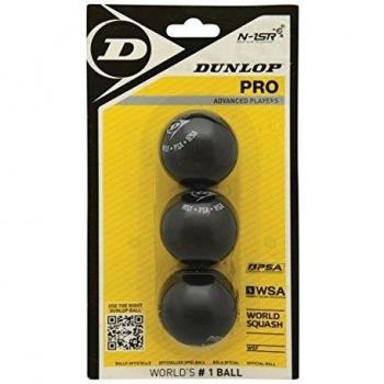 Dunlop Pro 3Bbl Bolas de Squash, Unisex