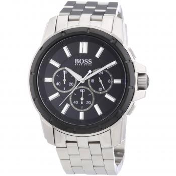 Hugo Boss - 1512928 Origin Men's Watch Analogue Quartz Black Dial Steel Strap Silver