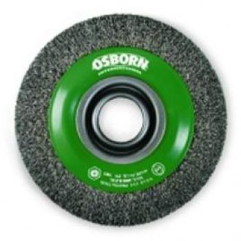 Osborn 9902586363 Cepillos Circulares Alambre Ondulado, Agujero Multieje, 300 mm Diámetro, 44 mm Espesor, 70 mm Altura, Inox, 3000 Rpm