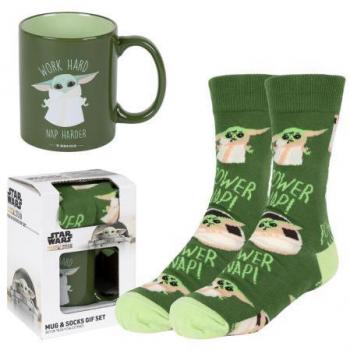 Set de Taza y Calcetines The Mandalorian Baby Yoda