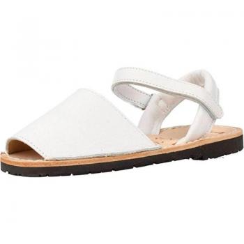 Sandalias Menorquina Ria Velcro para Hombre y Niños - Cómodas, Resistentes y en Color Blanco