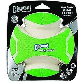 Chuckit! Juguete Max Glow Kick Fetch - Pelota para Perros que Brilla en la Oscuridad Ø 15cm