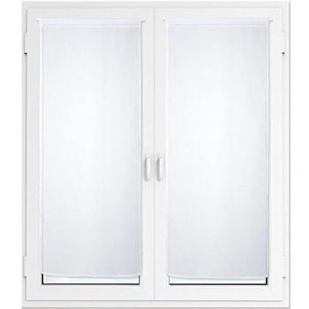 Inova vitcal014 Calypso visillo para ventanas poliéster/vela blanco 160 x 60 cm 2 piezas
