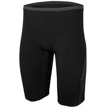 Bañador Zone3 Iconic Jammer negro amarillo, talla 36