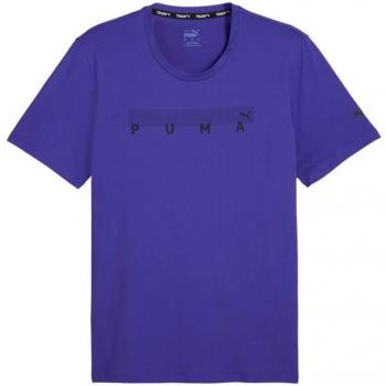 Camiseta Deportiva Puma Energy Cloudspun Gráfica de Manga Corta para Hombre, Sostenible, Azul Lapis Lazuli
