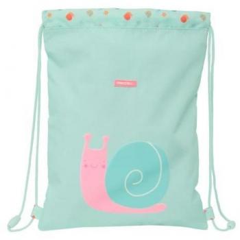 Mochila con Cuerdas Safta Caracol Turquesa 26 x 34 x 1 cm