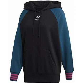 adidas Hoodie Sudadera, Mujer, Black/Tech Mineral, 44