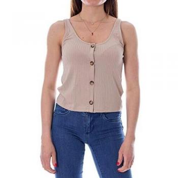 Vila Clothes Top Mujer x-Large Beige