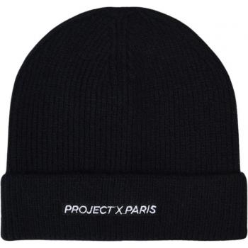Project X Paris Unisex Black Embroidered Beanie Hat
