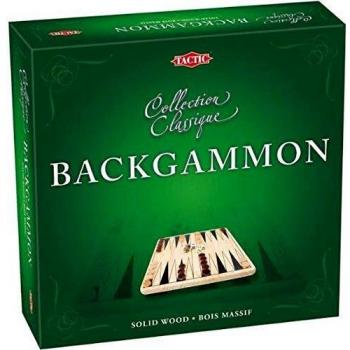 Juego de Backgammon Clásico de Madera - TACTIC, Caja de Cartón, A partir de 7 años