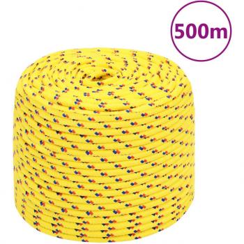 Cuerda de barco polipropileno amarilla 10 mm 500 m