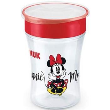 NUK Magic Cup 360 - Taza de aprendizaje, borde a prueba de fugas, 360 °, sin BPA, a partir de 8 meses, 230 ml, oso Disney Mickey Mouse