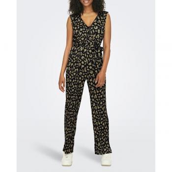 Mono de mujer estampado sin mangas con espalda cruzada (Only 15295334) - Negro
