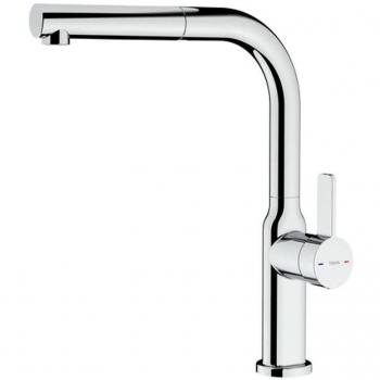Grifo de Cocina Teka Oval 938 Cromo con Caño Alto Extraíble