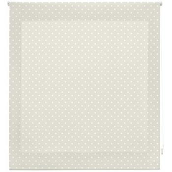 Estor Enrollable Premium Beige con Motas Blancas - 150x180 cm - Diseño Elegante y Práctico