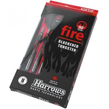 Harrows Fire - Dardos de punta blanda, 90% wolframio, 18 gr