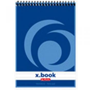Bloc de notas espiral Herlitz A7, 50 hojas, cuadriculado 60 g/m²