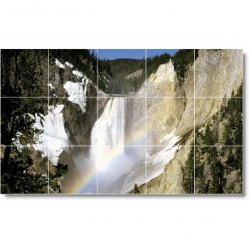 Imagen del Mural baño cascadas w018. 36 x 152,4 cm con