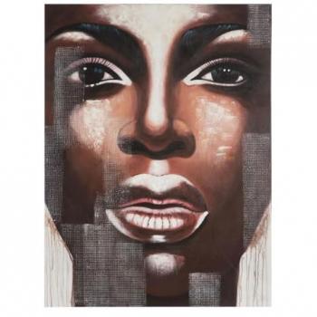 Cuadro Lienzo SEMANA 90 x 3.5 x 120 Cm Rostro - Decoración única