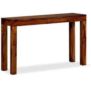 vidaXL Mesa Consola de Madera Maciza Sheesham 120x35x75 cm Marrón Palisandro
