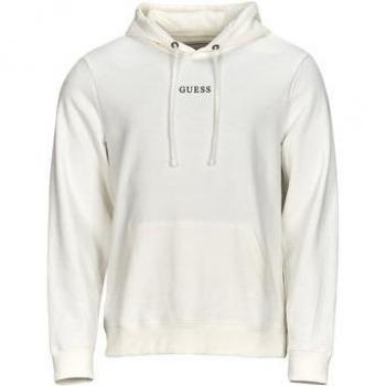 Guess Men's Logo Hooded Sweatshirt in White