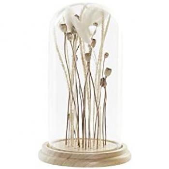 Figura Decorativa DKD Home Decor 15 x 15 x 26 cm Marrón Flores