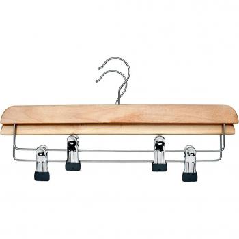 Conjunto de 2 perchas para faldas con pinzas, ideal para organizar tu armario y mantener tus prendas impecables